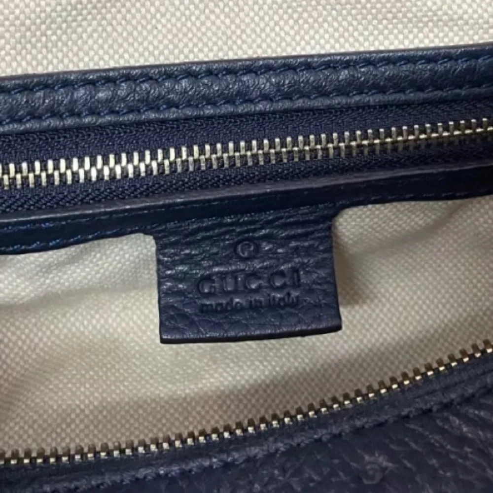 GUCCI Web Boston Striped Bag Leather - Picture 10 of 13